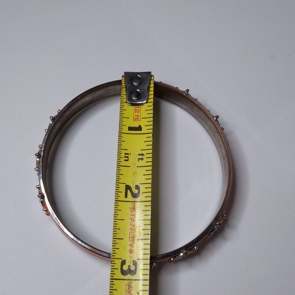 Vintage Orange Enamel Ship Helm Metal Bangle - Picture 15 of 15